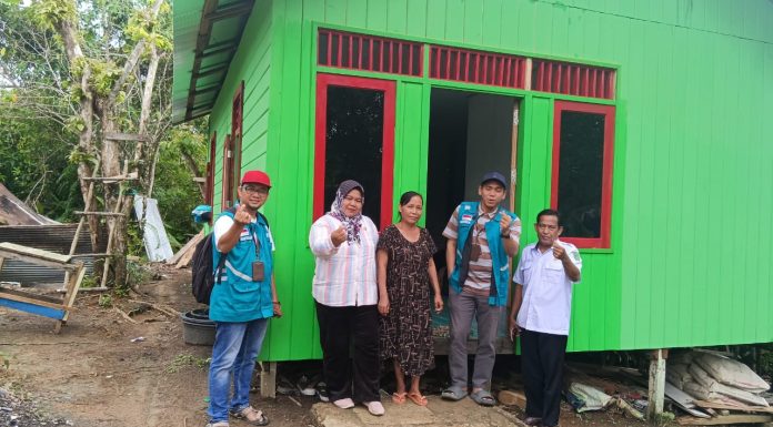 Baznas Kukar Didampingi Seksi Kesos Kecamatan Tabang Monitoring Akhir Program RLHB 2025 dan Sasaran RLHB 2026